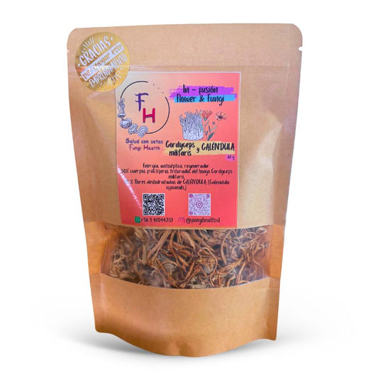 In-fusión Flower & Fungi - Cordyceps Militaris y Calendula